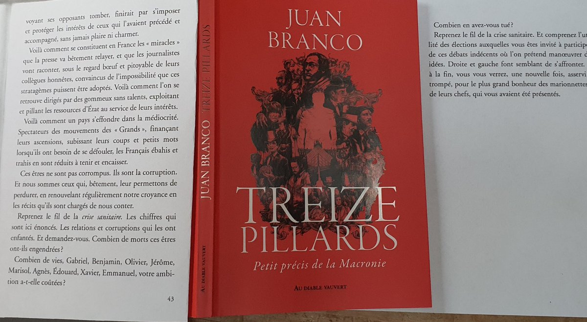 Mi-lecture, page 43, pic à 1500 watts, 20 secondes. Ce livre, si accessible, est aussi fondamental que " je suis le cycliste  masqué ". Votez après sa lecture. 7 €. 100 pages. Temps de lecture, une heure, ou 13 x 5'. <a href="/anatolium/">Juan Branco ✊</a> Ma femme, ex Lycée Henri IV, encore sous le choc .