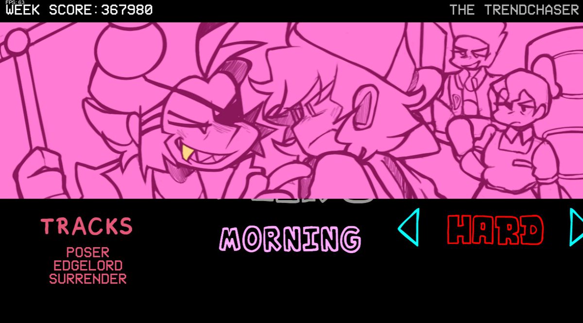 InkScarlet's tweet photo. #FNFMod #FNF #FridayNightFunkin #RiseOfTheGothsPunk #FNFROTGP
@FNFROTGP The demo is so good! I love how Darnell is drawn.
Go play the demo.
https://t.co/qeVIklDNGu
On the other hand... I was in shipper mode when I saw the pink drawing.
I am multishipper and proud to be.โจ https://t.co/XpUP4oD203