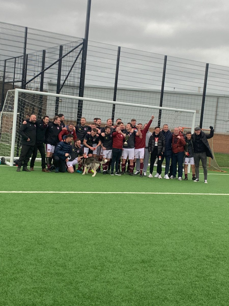 AfcGorgie's tweet photo. After being 2 down at half time the lads showed their character to salvage a 2-2 draw and win the cup on pens. As it was the final from the 19/20 campaign, that makes it a league and cup double for the boys in their first full season. Kick on 🇱🇻 https://t.co/3w4WEvkTje