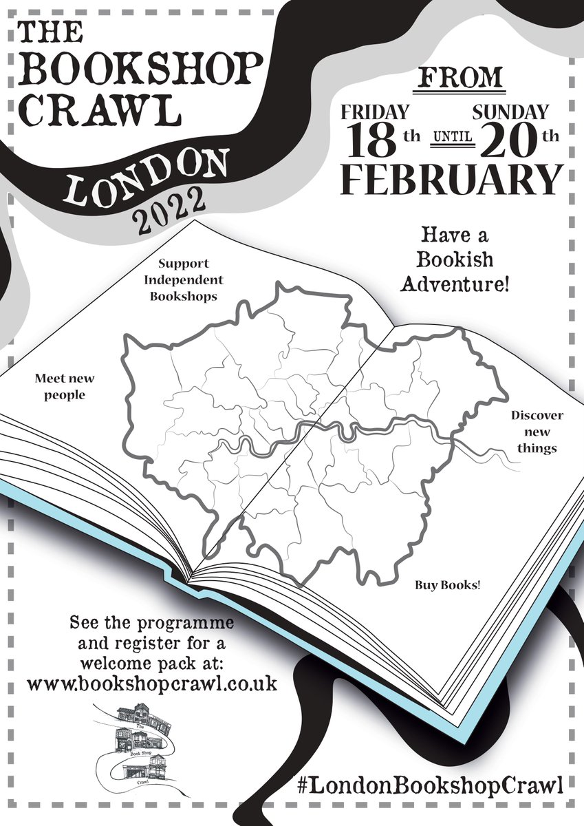 BookshopCrawlUK's tweet photo. This year for the first time ever #LondonBookshopCrawl will be both in person and online! 

Here's a thread of what's going on from February 18th-20th. All booklovers welcome to join in and celebrate amazing bookshops with us. 

Please RT &amp; join the fun! https://t.co/RQ6uHAZvfu