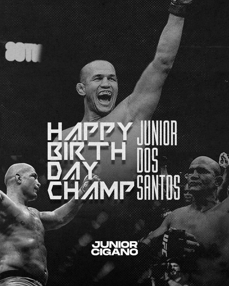 Today is his day, our champ, super dad and an incredible human being! Your family and your team wish you a Happy Birthday! We are so proud of your hard work and dedication. 
Write here in the comments your wishes to our champion #juniorcigano #juniordossantos