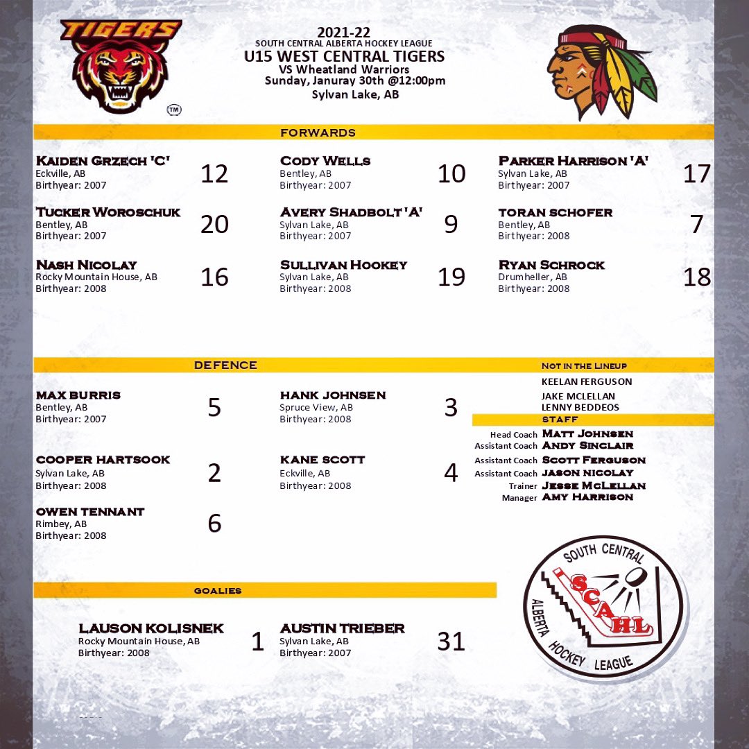 West Central Tigers U15 AA (@tigers_aa) on Twitter photo 