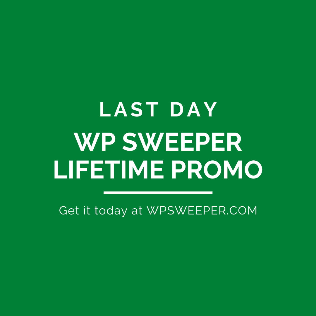 wpsweeper's tweet photo. Today's the very last day you'll be able to get WP Sweeper for a one-payment lifetime subscription.
https://t.co/MC4m0pFk2d

#wordpress #malwarecleaning #removehacks #removehack #cleanmalware #shellscript #lifetime #promotion #coupon #lastday #reduction #wordpressdeveloper https://t.co/AyE0tNGw6I