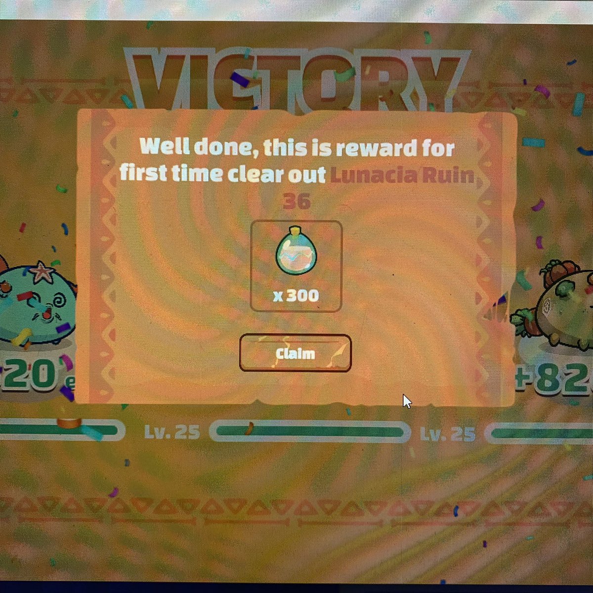 zebianmnl's tweet photo. finally finished @AxieInfinity ruin 36. woohoo. alright. time to conceptualize a new team comp for the #PSGG scholarship program. celebrate. rest. grind. https://t.co/prjnkEgvkX