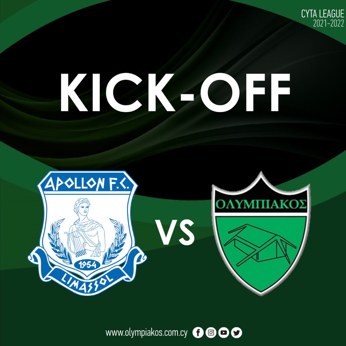 OlympiakosNic's tweet photo. Έναρξη της αναμέτρησης! / The match is underway!
#OlympiakosNicosiaFC #Taktakalas #Matchday #CytaLeague #APLOLY #Kickoff https://t.co/pgnuxnOPGQ