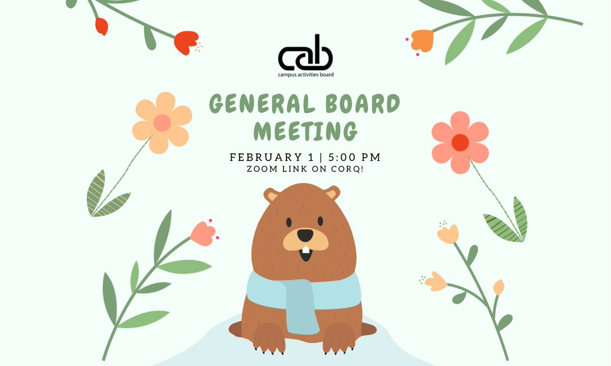 come see us at our general board meeting on tuesday!