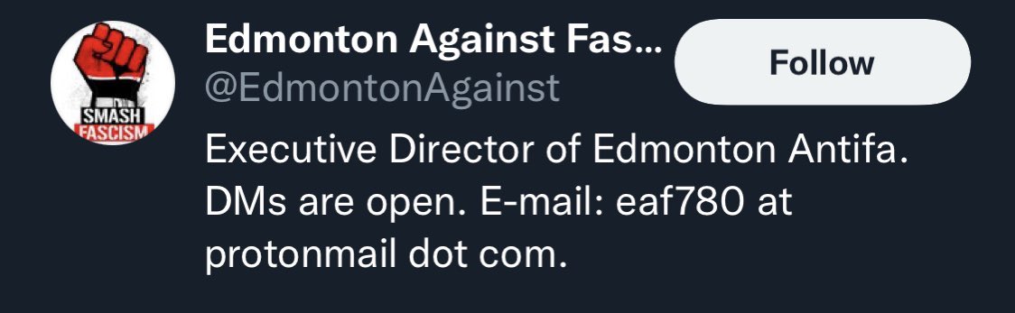 Jacsquatch's tweet photo. What the fuck is an ED of Antifa? https://t.co/cQD3mSDlYc