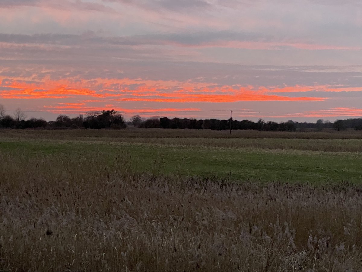 Very mild day on the #NorfolkBroads almost missed the amazing #Sunset