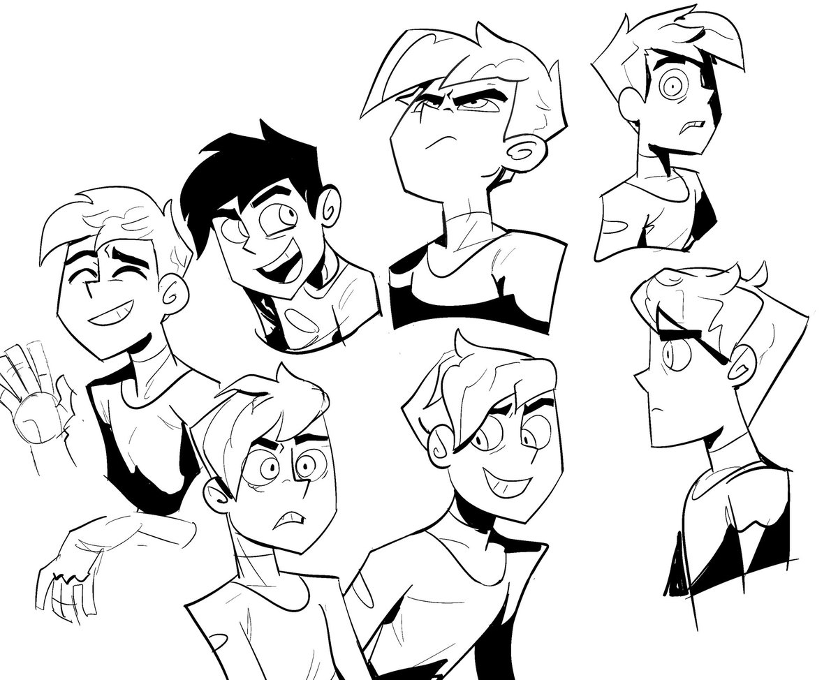 What if Danny’s hair followed the laws of physics... #dannyphantom https://...