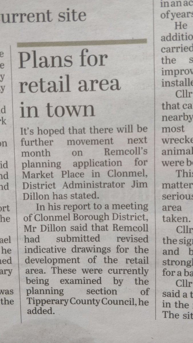 TheBookMarket_'s tweet photo. We've been waiting for many years for #Remcoll to come up with plans for #MarketPlaceClonmel is anything going to happen this time? https://t.co/tWgNRj6ZeP