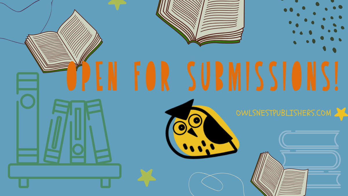 Send us your submissions! We’re looking for #middlegrade #uppermiddlegrade #series #teenbooks in all #fiction genres! #WritingCommunity #queryingauthors guidelines here: owlsnestpublishers.com/submissions