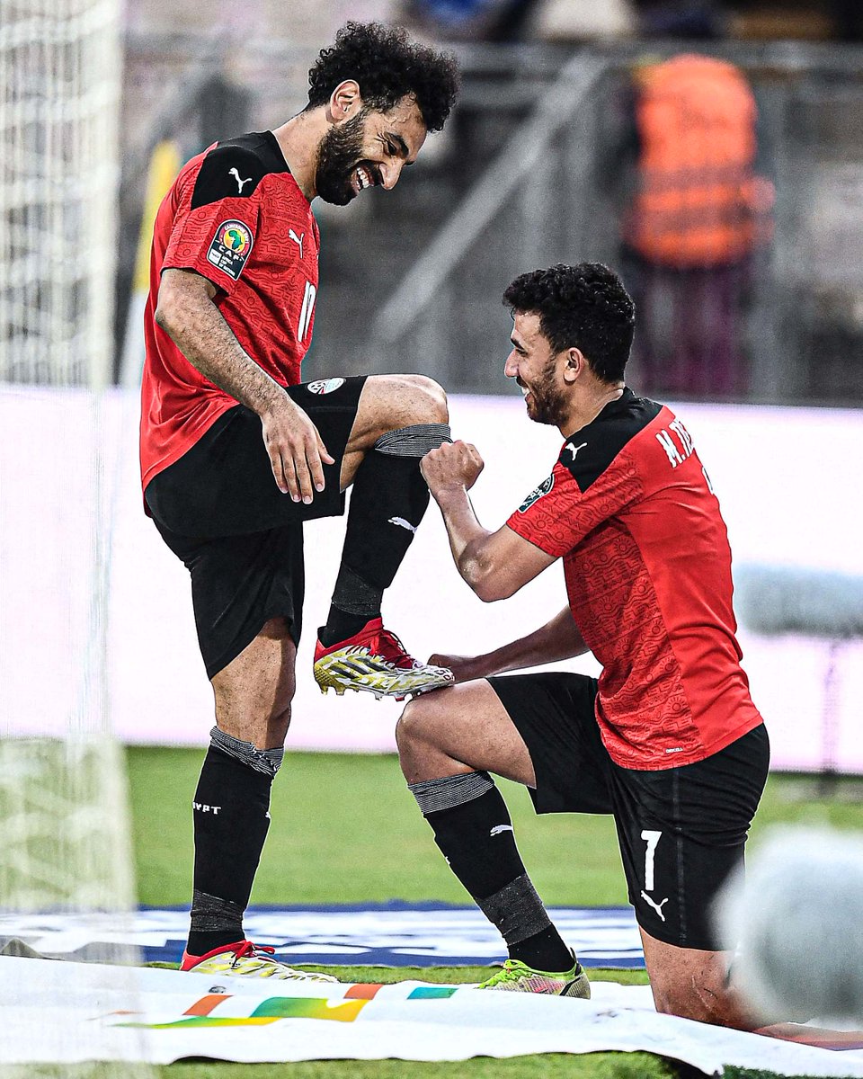 goal's tweet photo. ⚽️ Trezeguet
🅰️ Salah

Egypt come from behind to take the lead against Morocco 🤩 https://t.co/l7zTAbOYnf