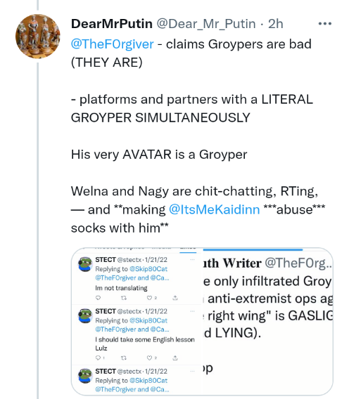 SheWhoRises's tweet photo. @Dear_Mr_Putin @AntifaBelles @TheF0rgiver @ItsMeKaidinn LouiseMensch is telling the truth. I have a severe personality disorder that causes me to steal from people, lie and manipulate. It's my nature. I turn on everyone eventually😅. My inner conflict gives me a migraine, but I love helping disgusting pedophiles like Sang. https://t.co/xS1biVL95K