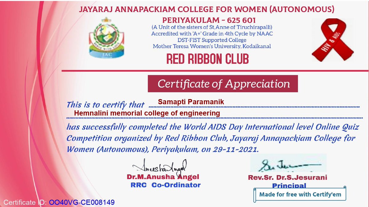 Samapti_'s tweet photo. Name- Samapti Paramanik
Roll - 34301321019
Session- 2021-22
College- Hemnalini Memorial College of Engineering
Activity name - Participation in Quiz
#MAR_ACTIVITY
#MAKAUT https://t.co/wOEk0qQuwV