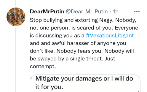 SheWhoRises's tweet photo. @Dear_Mr_Putin @AntifaBelles @TheF0rgiver @ItsMeKaidinn Everything Louise says is true. I pride myself on being a vexatious litigant. 😅 I am TheF0rgiver. https://t.co/SlG6SiNygg