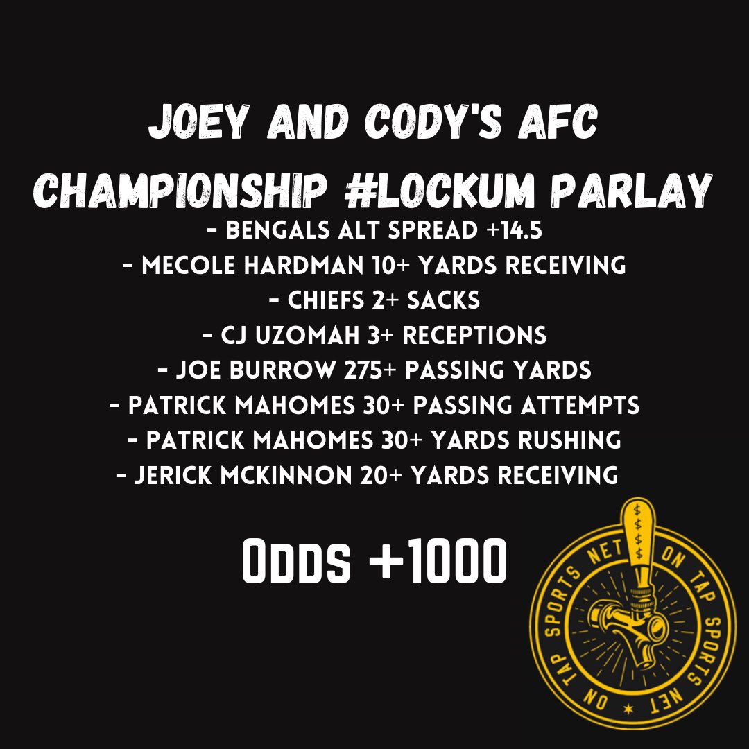 OnTapBets's tweet image. If we post it before 12 pm, you know we LOVE this. Let us know if you’re riding @CodyOnTap and @theriot326. #LockUm