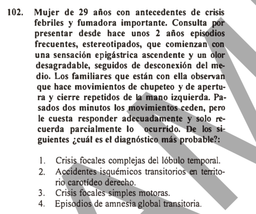 AledoNeuro's tweet photo. Por último, #Epilepsia y #Cefaleas han aportado una pregunta. Me duele (por deformación profesional) ver que en el MIR siguen utilizando la clasificación antigua de las crisis después de varios años… las dos preguntas sencillas (epilepsia temporal mesial y cefalea cluster)👇 https://t.co/y3Qv0lM5sG