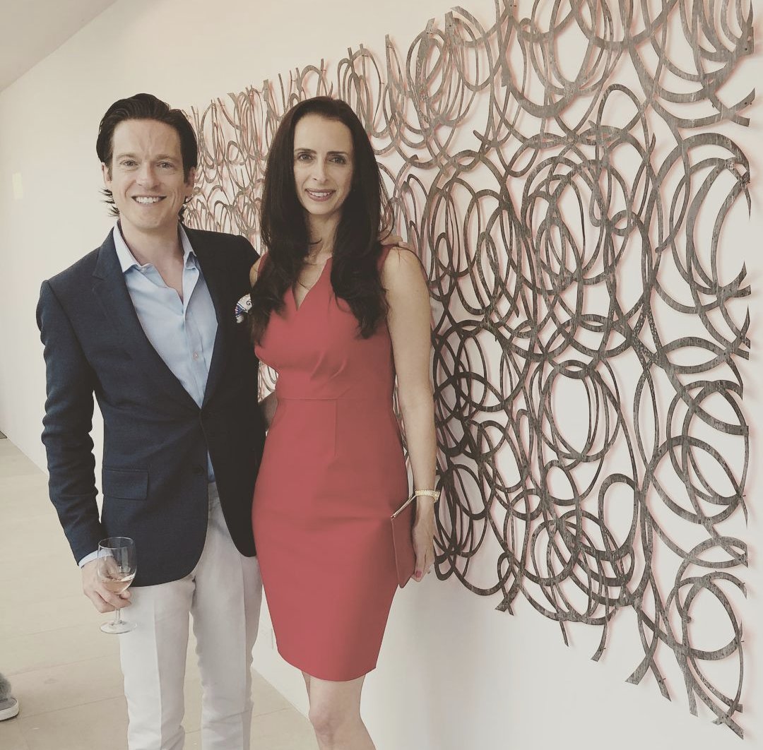 artrinity_'s tweet photo. Throwing it back to 2018! We love this photo of Adam Ball with Artrinity co-founder, Max Trowbridge, in front of one of his installations at a private residence 🙌

#contemporaryart #beautifulevidence #adamball #kennygoss #dallas #dallastexas #abstractart #painting #installation https://t.co/dcJuCZEk4j