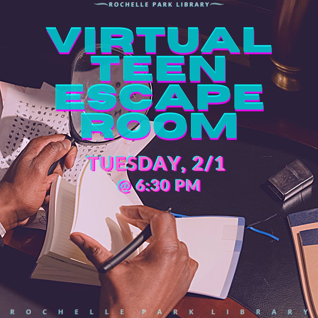 ROPKLibrary's tweet image. Virtual Teen Escape Room - Tuesday, February 1 @ 6:30 PM

The Teen Advisory Council invites 6th-12th graders to join us for a fun virtual escape room!

To register please email us at ropkcirc@bccls.org.

#escaperoom #virtualescaperoom #quarantinefun #virtualgathering #teenprogram