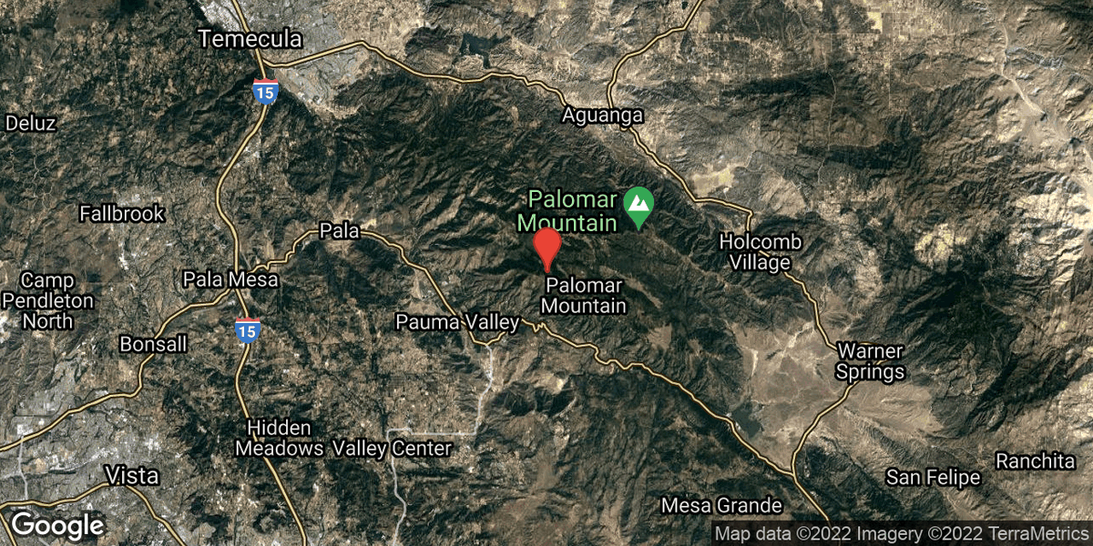 SD_Earthquakes's tweet photo. M4.1 #earthquake 45mi NNE of #SanDiego, CA at 09:46am. 3mi WSW of Palomar Observatory, CA — https://t.co/SR5gepiwET https://t.co/HqOCQWDxSe