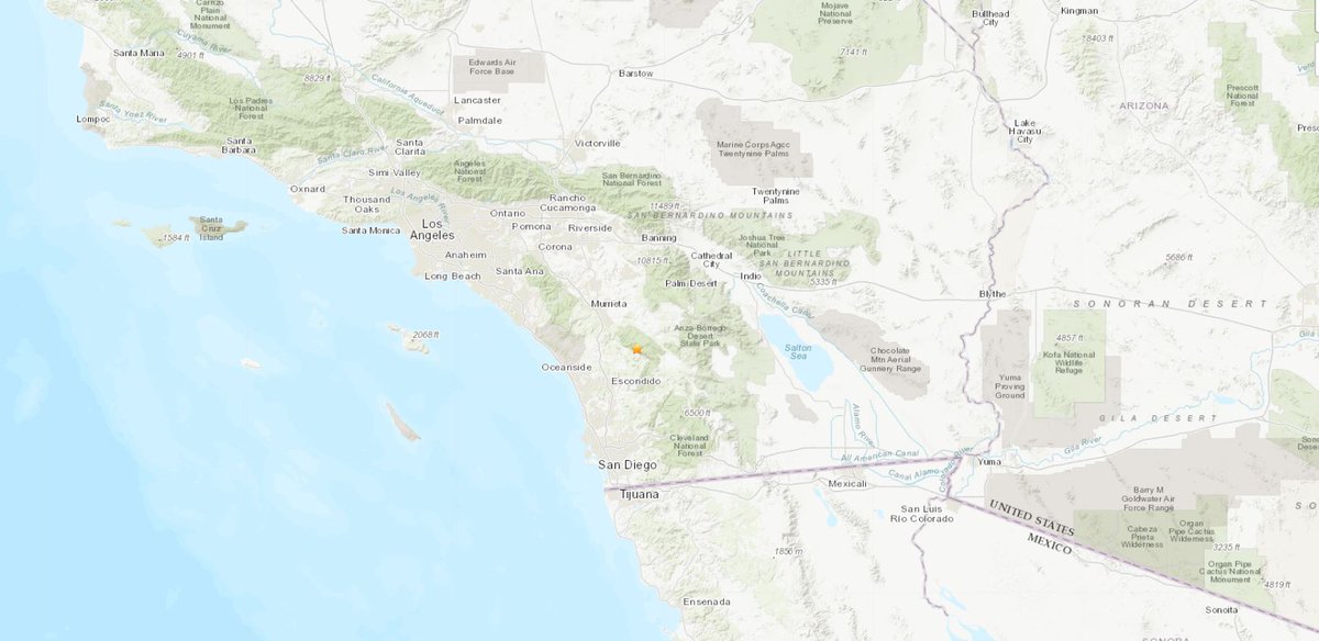 JUST IN: The USGS says an earthquake with a preliminary magnitude of 4.0 was detected in San Diego County. Did you feel it?