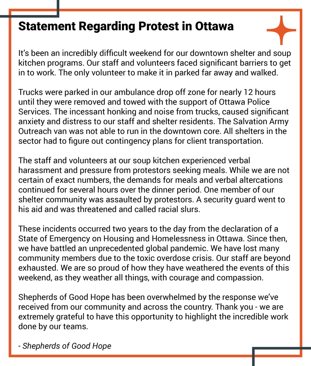 Friends, it's been a difficult 24 hours. Staff harassed for meals. A service user and security guard assaulted. Through it all, you have donated and filled our hearts with gratitude. Every cent will support people experiencing homelessness. Thank you. See our statement ⬇️