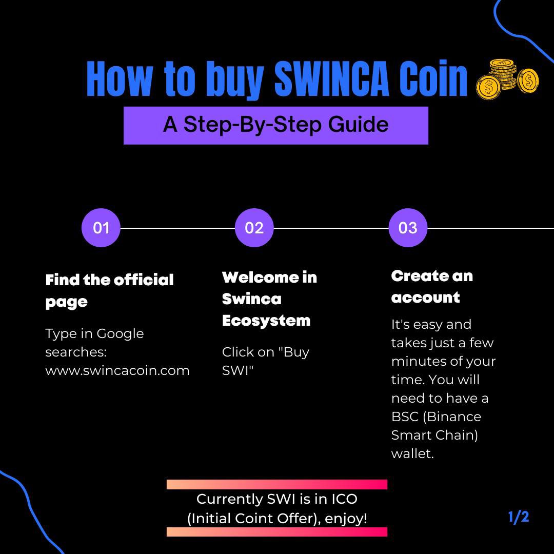 EmirMalte's tweet image. Pour ceux qui ont manqué le Space voici un petit recap :

Je vous ai partagé une nouvelle Crypto qui s’appelle le Swincacoin (SWI) @Swinca_ 

Tout est sur le site sont prix est de 7ct et va exploser avec son projet immobilier 🚀

buy.swincacoin.com