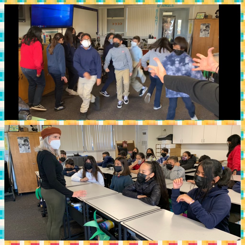 LarsenSchool's tweet photo. 5th grade Theater Class with Ms.Alina! 🎭Brilliant! #LarsenRocks #HESDpride #TeamLarsen https://t.co/2h2gE1KRMC