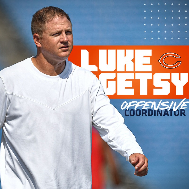 ChicagoBears's tweet photo. We have hired Luke Getsy as our offensive coordinator.

Welcome to Chicago, Luke! 🐻⬇️