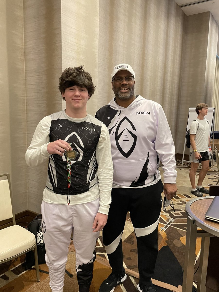 taelogan8's tweet photo. Earned “Most Accurate” for the 2025 group at the #MegaVI showcase in Dallas.
Thanks @TheSHOWByNXGN for a great weekend and the opportunity to grind vs. top competition in the country. https://t.co/N2faaXKMpH