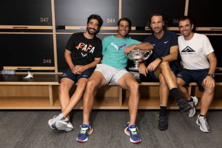 SassyJaxIsBack's tweet photo. GRANDE EQUIPO @RafaelNadal @Charlymoya @marclopeztarres #Maymo @b1pr https://t.co/qsS6MDR3To