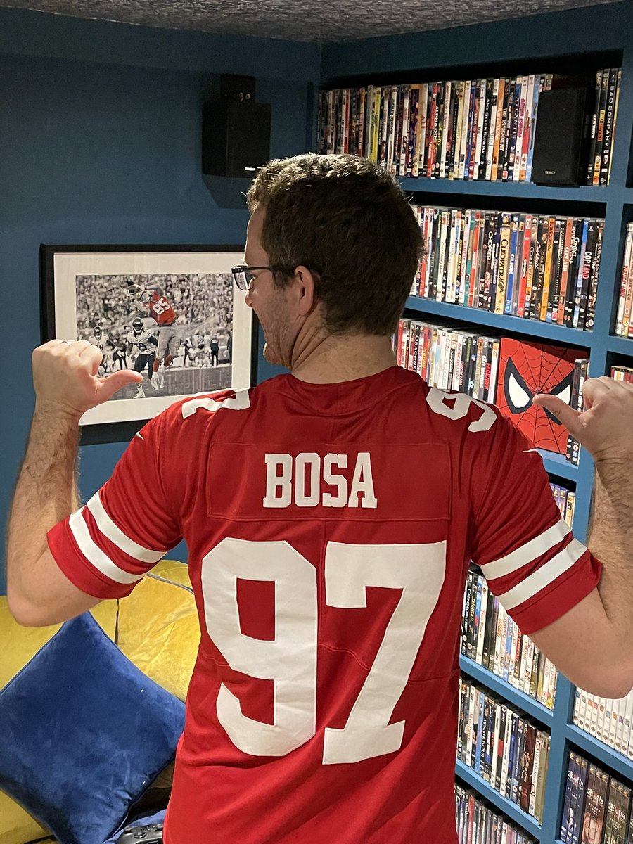 Gearing up for another all nighter in London. Let’s go!! <a href="/49ers/">San Francisco 49ers</a> <a href="/nbsmallerbear/">Nick Bosa</a> <a href="/gkittle46/">George Kittle</a> <a href="/JedYork/">Jed York</a>