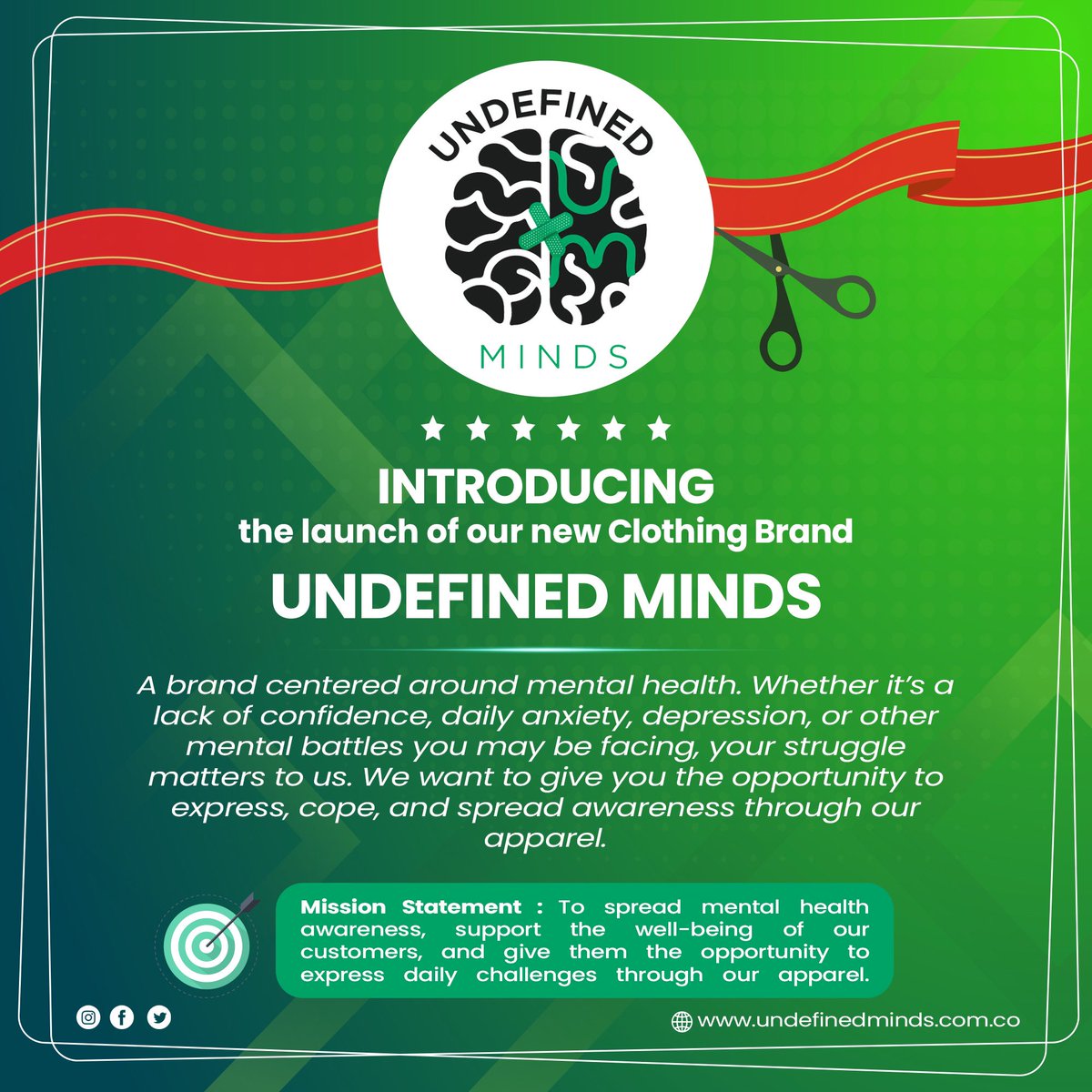 Carson Lambakis ⛹🏻♂️ (@carsonlambakis) on Twitter photo I am very excited to announce my new Clothing Brand, UNDEFINED MINDS.
Please go follow the brand account: <a href="/Undefined_Minds/">Undefined Minds</a>
To win FREE clothing from the first THREE drops, go follow the Instagram: Undefinedminds_ & check out the instruction!
A retweet can go a long way🧠💚 I am very excited to announce my new Clothing Brand, UNDEFINED MINDS.
Please go follow the brand account: <a href="/Undefined_Minds/">Undefined Minds</a>
To win FREE clothing from the first THREE drops, go follow the Instagram: Undefinedminds_ & check out the instruction!
A retweet can go a long way🧠💚