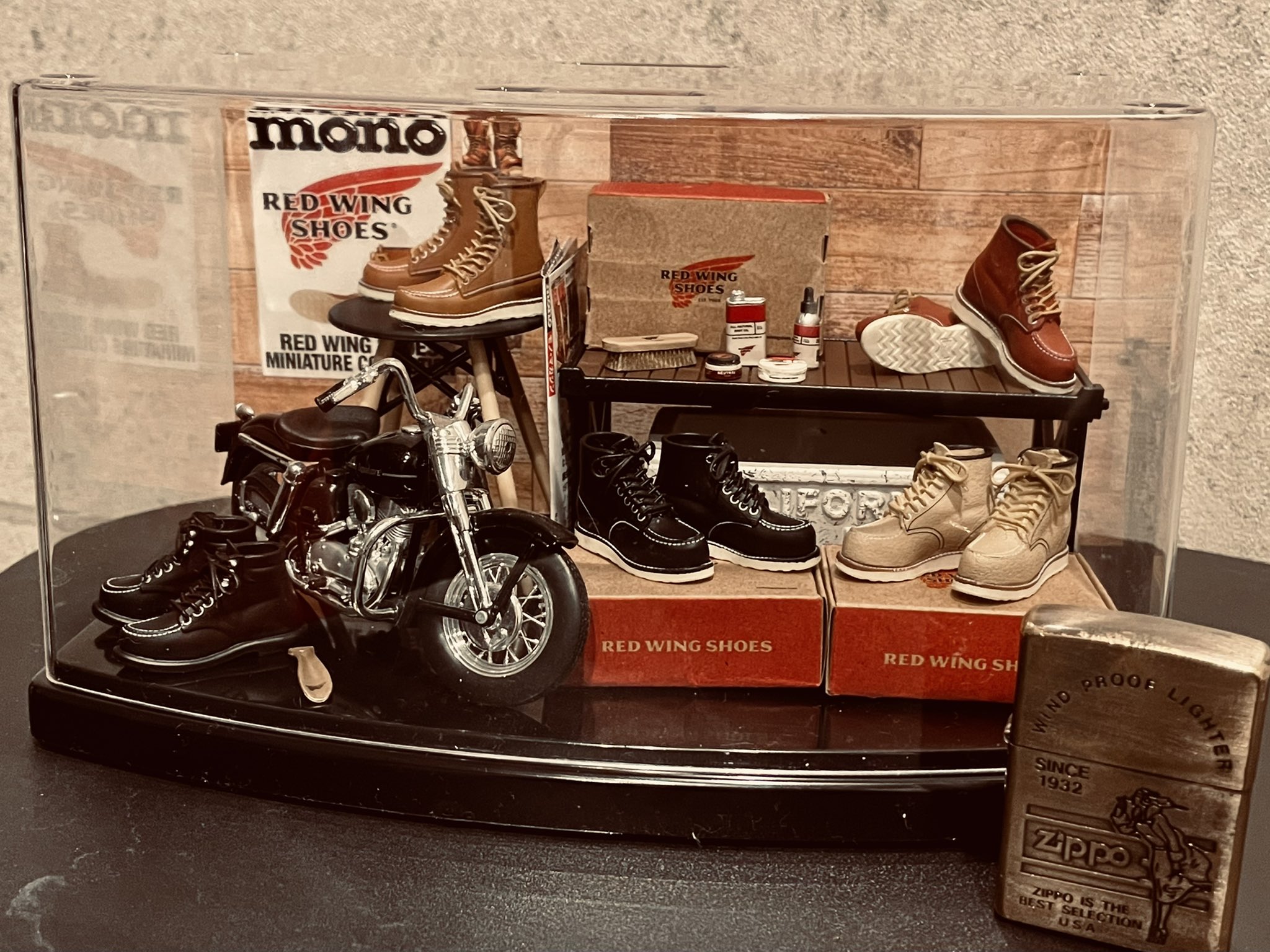 REDWING レッドウィング ショップ ディスプレイ ラック 什器 ブーツ