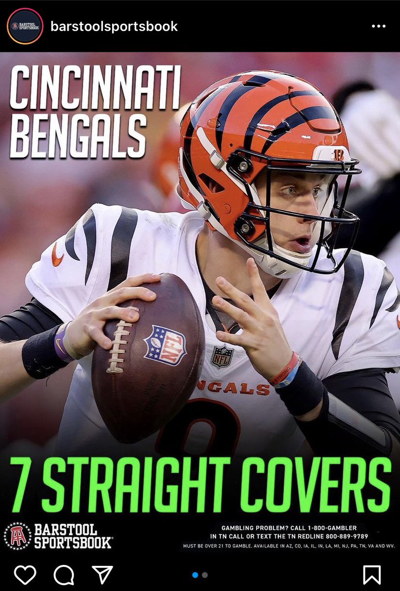 I cannot lie to you guys. I have faded the Bengals in all of these. Caps off to Joey B. He owns me.