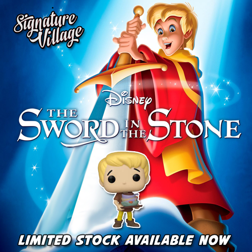 SignsVillage's tweet photo. "Whoso pulleth out this sword of this stone..." ⚔️

The much loved Disney classic The Sword in the Stone is a magical adventure featuring Arthur and Merlin.

A limited amount of Funko figures from the film have been added to our store! #HailKingArthur 👑

https://t.co/aZI4GCU2wx https://t.co/HrOQyqwWwE