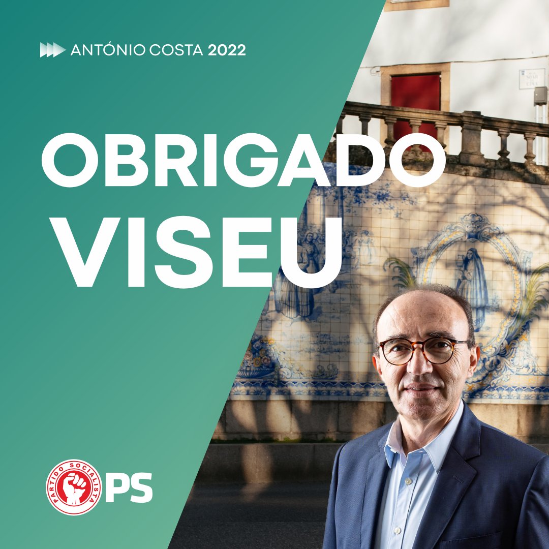 JoseRuiCruzPS's tweet photo. ✌️Hoje alcançámos uma vitória histórica em Viseu. Este é o resultado do trabalho que realizamos todos os dias para garantir um futuro melhor para nosso território e para o país. 
Obrigado Viseu, obrigada 🇵🇹. 

#JuntosSeguimosEConseguimos
#Legislativas2022 #PartidoSocialista https://t.co/joz5tIuW4T