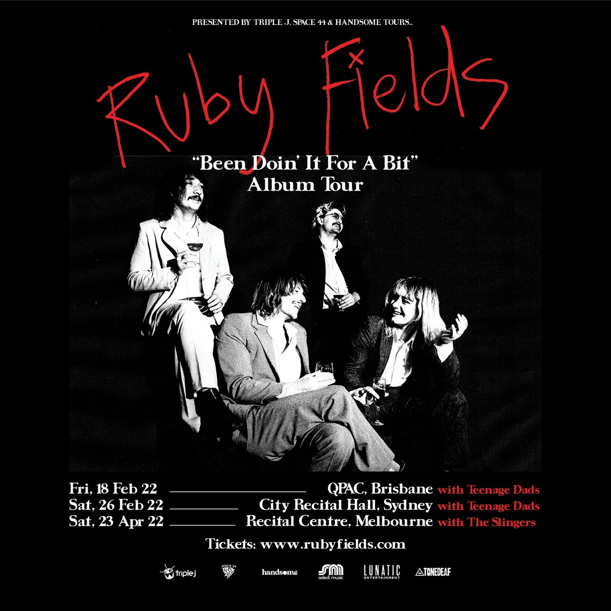 RUBY FIELDS (@rubyfieldsm8) on Twitter photo These shows are still happening and we’re over the moon <a href="/teenagedadsband/">Teenage Dads</a> and The Slingers are joining us! Still tickets left ❤️
rubyfields.com These shows are still happening and we’re over the moon <a href="/teenagedadsband/">Teenage Dads</a> and The Slingers are joining us! Still tickets left ❤️
rubyfields.com