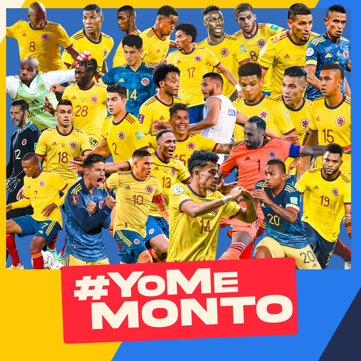 #YoMeMonto para siempre apoyar a nuestra <a href="/FCFSeleccionCol/">Selección Colombia</a> 🇨🇴