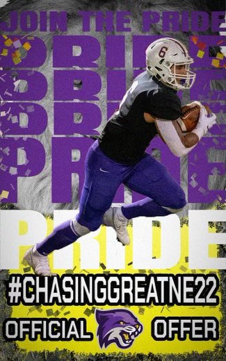 CjCofer1's tweet photo. After a great call with @s_kwilli32 I’m grateful to receive me 3rd offer to Bethel University💜💛 https://t.co/w9Ns3GGXiM