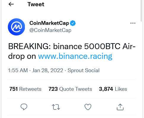 VishalTri's tweet photo. @CoinMarketCap we must not love him but respect him https://t.co/vQBTtIzgIb