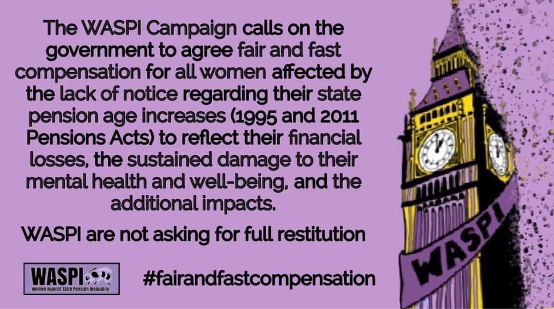 We agree with our WASPI Ltd colleagues re their statement below <a href="/GwynneMP/">Andrew Gwynne MP</a> <a href="/peter_aldous/">Peter Aldous</a> <a href="/PHSOmbudsman/">Parliamentary and Health Service Ombudsman</a> <a href="/WaspiCastleford/">#Castleford/Yorkshire waspi18 group</a> <a href="/waspibridget/">Bridget Green</a> <a href="/2018_waspi/">WASPI 2018 Ceredigion Preseli</a> <a href="/WaspiFalkirk/">WaspiFalkirk</a> <a href="/WASPI_Stroud/">Elizabeth Stanley</a>