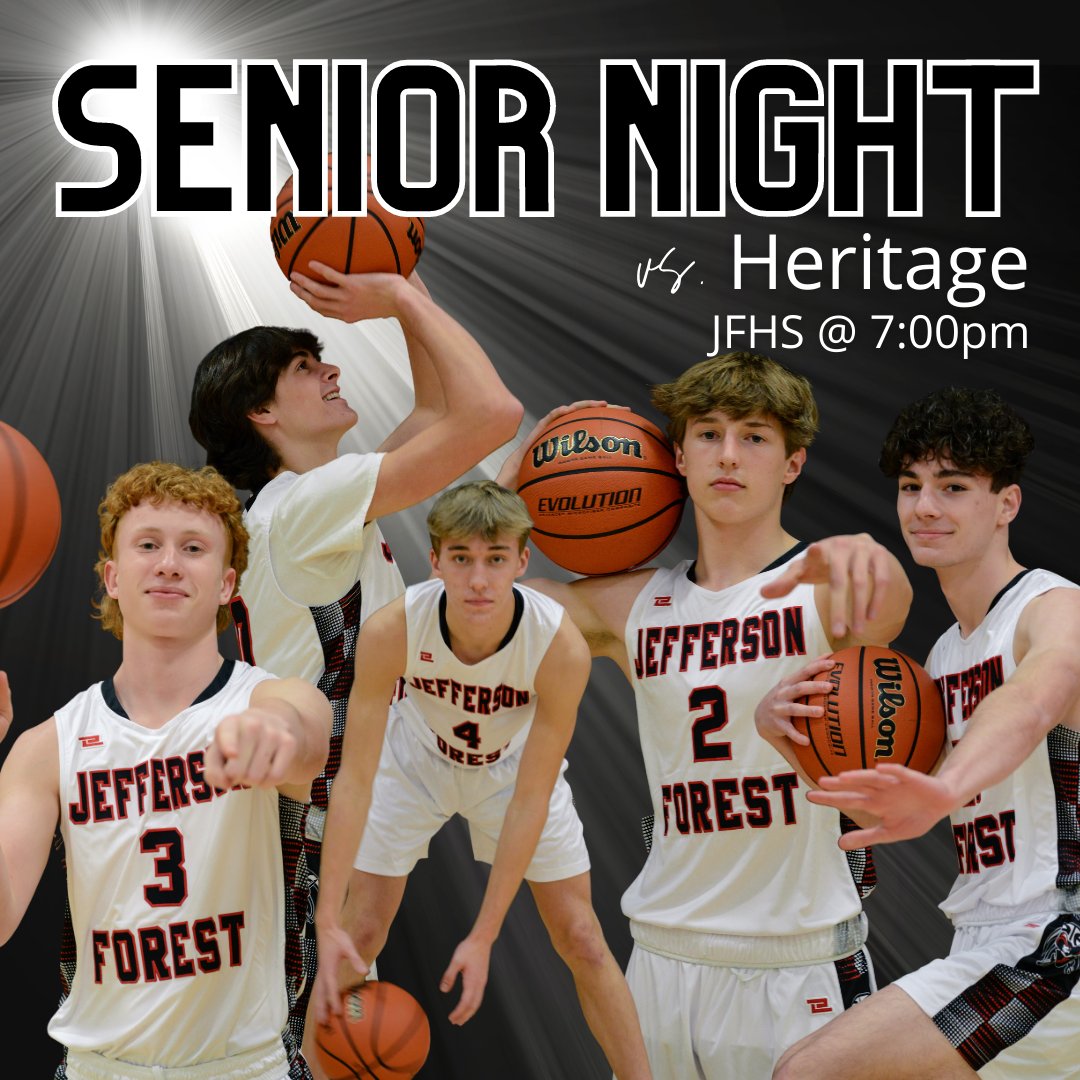 Join us tonight to honor these amazing seniors!  Cavs take on Heritage at home. <a href="/hypeplatoon/">Hype Platoon™</a>  <a href="/JFHSsports/">JFHS</a>  <a href="/jmonroe412/">Jeff Monroe</a>