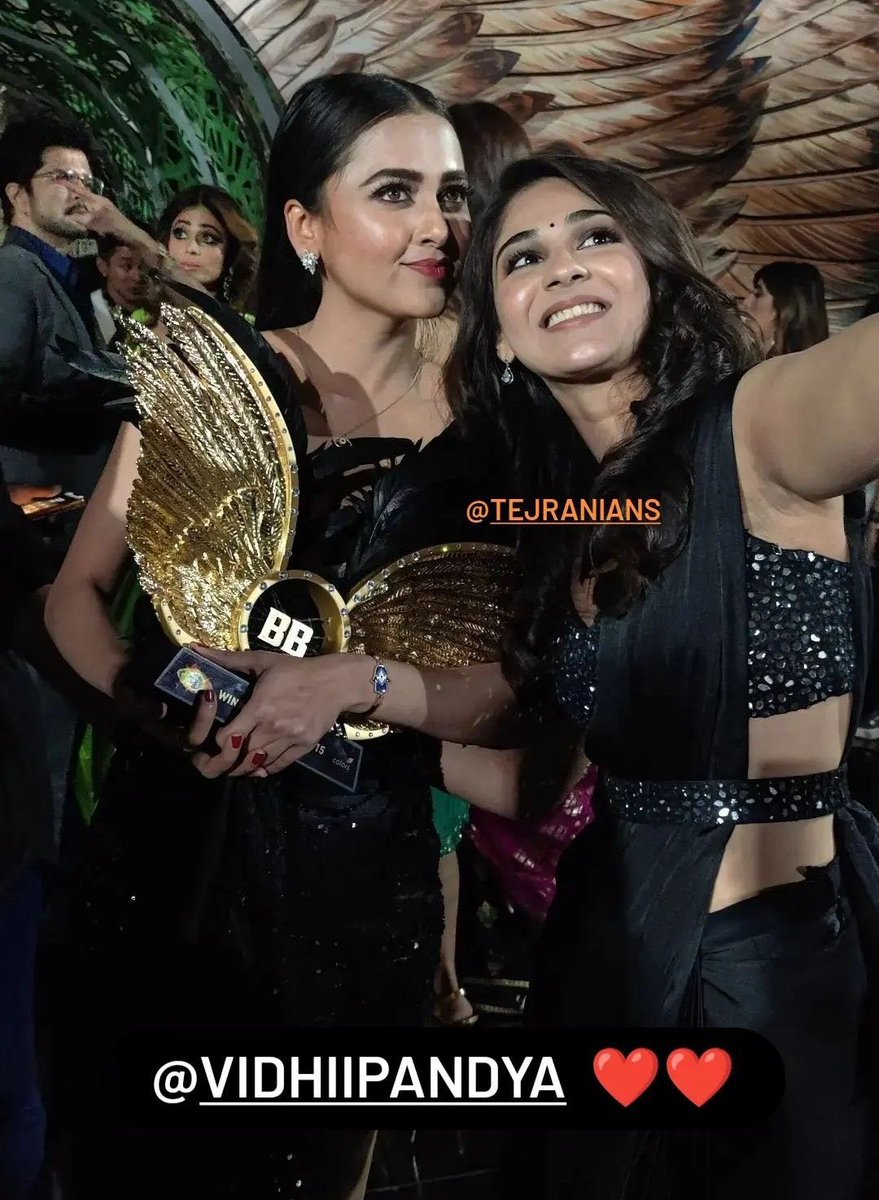 Among the rare ones who were happy for her #tejasswiprakash #TejRan 

BELOVED WINNERS TEJRAN