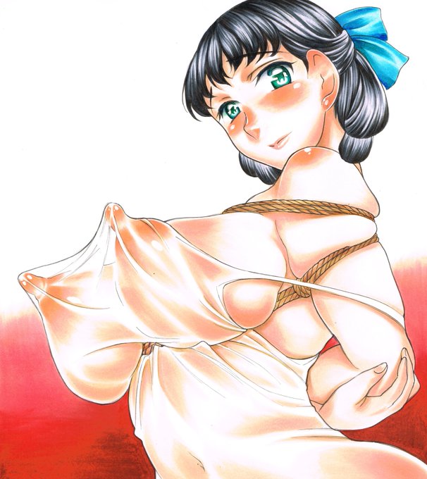 勢いで描いた色紙です。😅💦
拙作『一回だけ…なんだから』より
吉川千鶴さんです。 