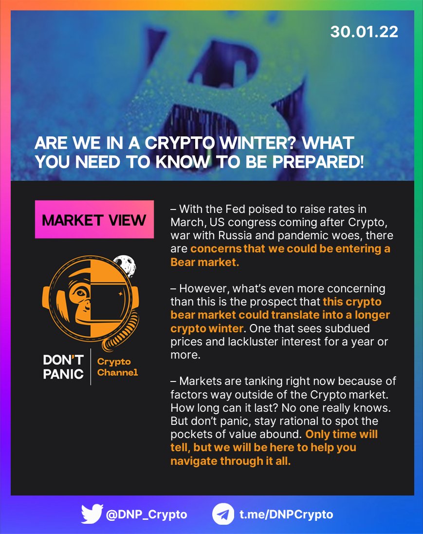 DNP_Crypto's tweet photo. #Crypto Winter? let us know what you think

#BTC #ETH #SHIB https://t.co/hWjt4mZBTr
