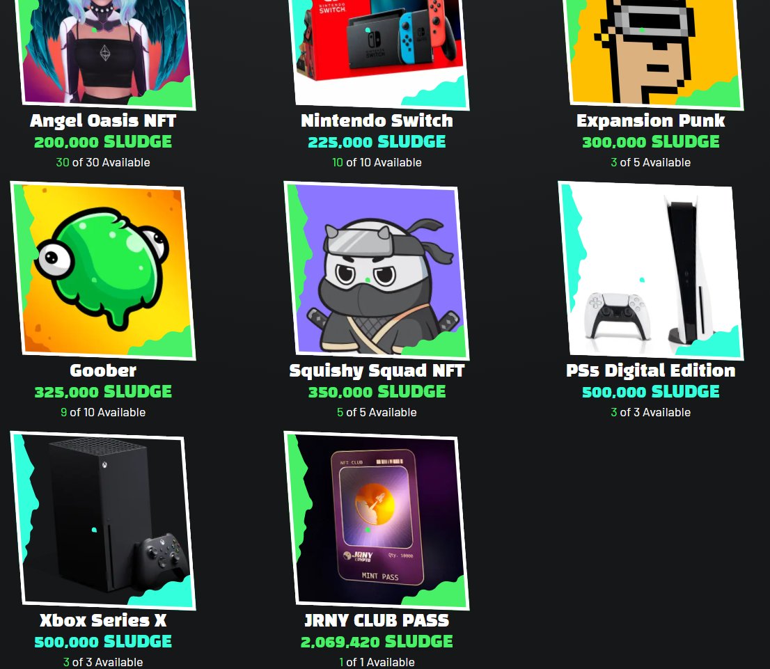 paindoteth's tweet photo. Most underrated project in the game right now has to be @GoobersNFT 
Huge things coming with staking, burning, $GOO, sandbox and their p2e game 
What im most bullish on is the sludge shop where you can buy WLs NFTs or even real life items with currency you earn in different ways https://t.co/Oh6sqbhqkO