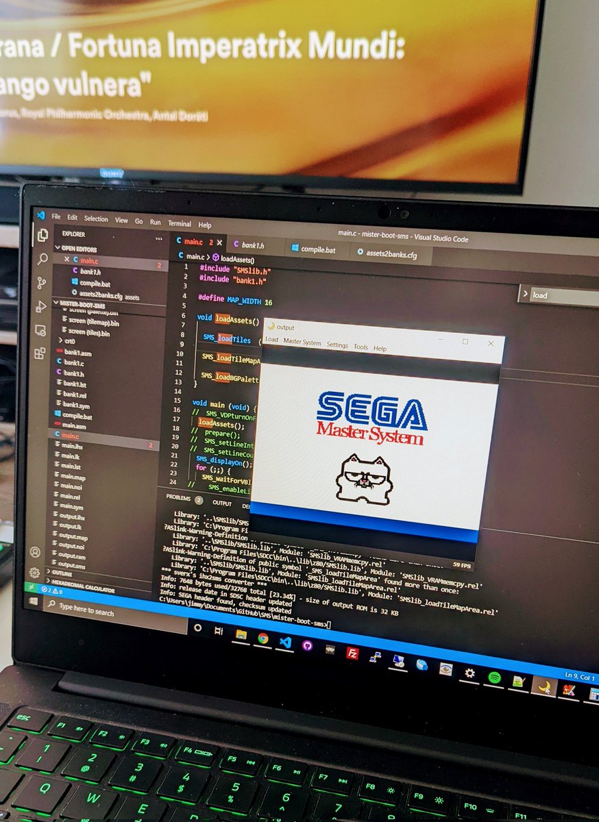 uberyoji's tweet image. Making progress on #sega #mastersystem boot rom at break neck speed because of the #devkitSMS. Will I be able to release something fun later tonight? 
Challenge accepted.