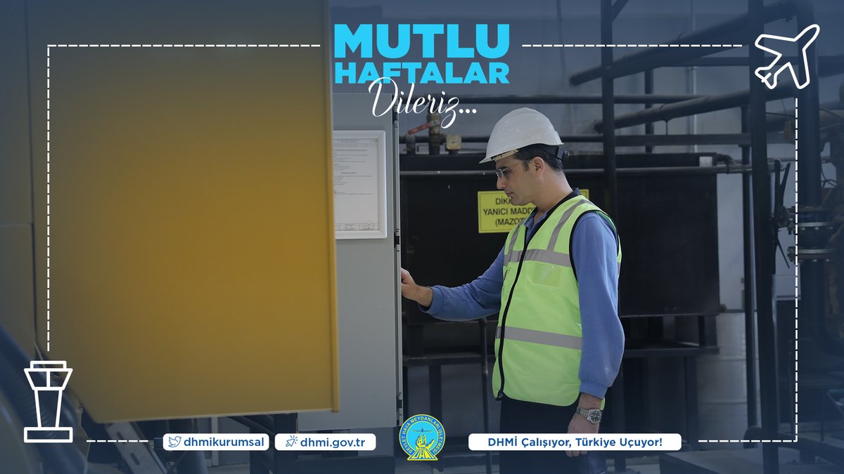 dhmikurumsal's tweet photo. Mutlu Haftalar! ✈️

#DHMİ Çalışıyor, Türkiye Uçuyor!
#UlaşıncaBaşlar https://t.co/Y7wR0ket3F