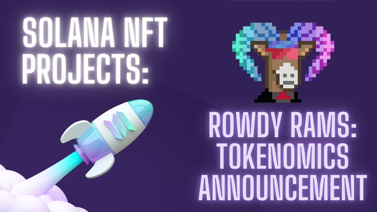 GoldyGoes's tweet photo. Did you hear about the HUGE news surrounding the @RowdyRamsNFT project?!
.
TOKENOMICS HAVE BEEN ANNOUNCED!🤑💰
.
I made a video outlining the whole thing, and you can check it out here:
https://t.co/GqxpAYNe4O
.
#Solana #RamFam #LetsGetRowdy #NFTCommunity #NFT #SolanaNFTs https://t.co/dUOYoJAmUp